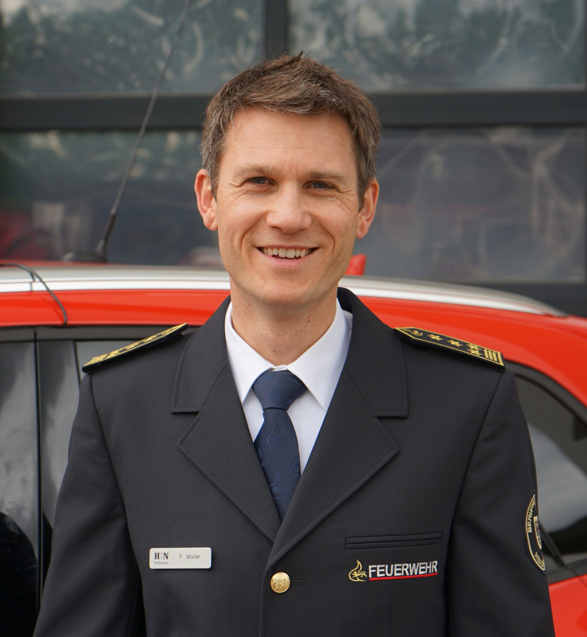 Feuerwehrkommandant Fabian Müller
