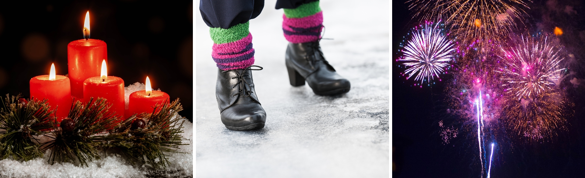 Headerbild Advent, Silvester, Glatteis